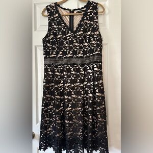 Black Collection all over lace dress women’s  midi dress